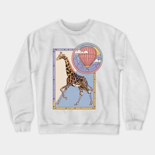 Running Giraffe Crewneck Sweatshirt